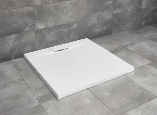Giaros C szögletes zuhanytálca 90x90 fehér, ajándék szifonnal