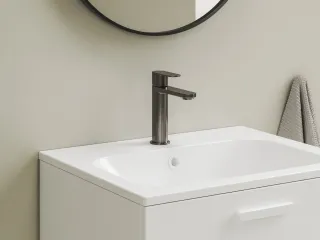 Chrome II mosdócsaptelep BeCool 175 mm lefolyó nélkül CR II 014.21GT, szálcsiszolt grafit