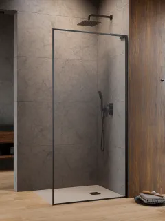 Modo F SL II Brushed GunMetal Walk-in szálcsiszolt fegyvermetál zuhanyfal 65 átlátszó balos