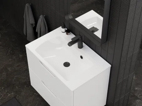 Classic Slim 60 mosdó fehér, furattal