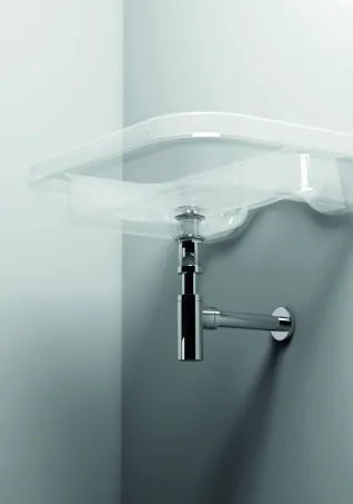 Krómozott mosdószifon