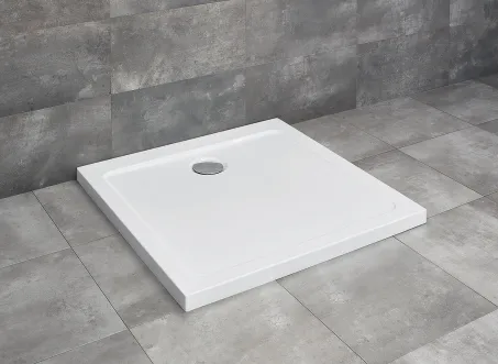 Doros C szögletes zuhanytálca 90x90 fehér, ajándék szifonnal