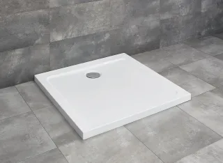 Doros C szögletes zuhanytálca 100x100 fehér, ajándék szifonnal