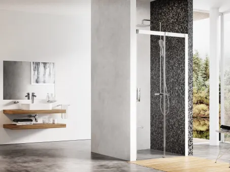 Matrix MSD2-100 zuhanyajtó jobb fehér+transparent