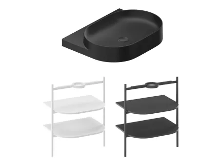 Yard 60 kerámiamosdó matt fekete