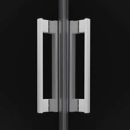 Idea White KDJ szögletes fehér zuhanykabin 110x120 átlátszó balos