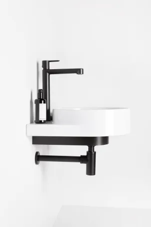 Teleszkópos mosdószifon fekete