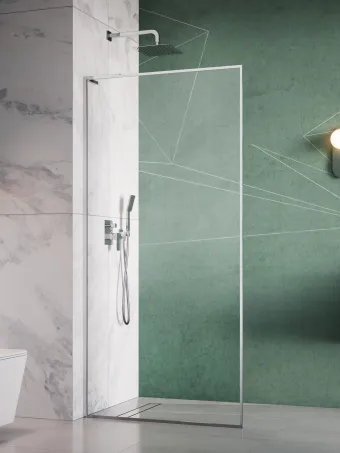 Modo F SL ﻿II Walk-in zuhanyfal 120 átlátszó jobbos