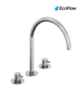 Espirit álló mosdócsaptelep, 3 furatos 270 mm leeresztő nélkül ES 018.00CR, Chrome