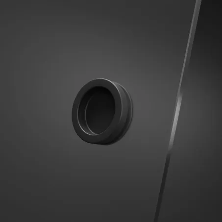 Furo Black KDJ RH szögletes fekete zuhanykabin 90x90 átlátszó balos