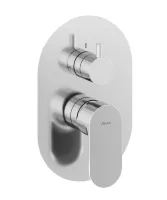 Eleganta falba süllyesztett csaptelep, kétutas, belső egység nélkül EL 065.00CR.O2.RB07E, Chrome