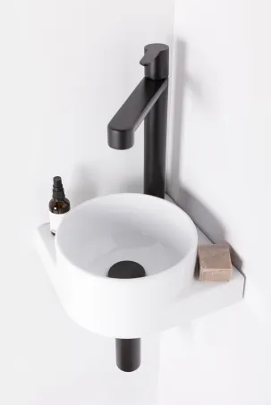 Puri álló mosdócsaptelep leeresztő nélkül PU 015.20BL , fekete