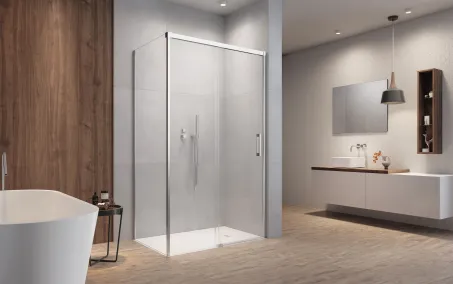 Idea KDS szögletes zuhanykabin 160x80 átlátszó balos