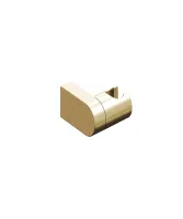 Fali állítható zuhanytartó 611.60GLB, Gold Brushed