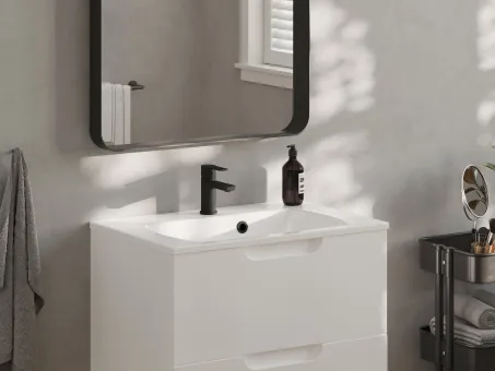 Classic Slim 80 mosdó fehér, furattal