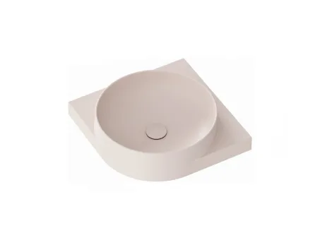 Yard 45 C kerámiamosdó Alabaster Pink, túlfolyó furat nélkül