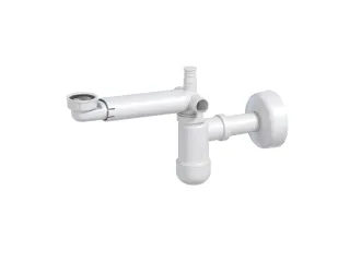 Bútorba épített műanyag mosdószifon