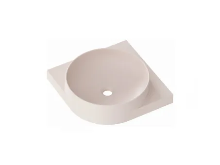 Yard 45 C kerámiamosdó Alabaster Pink, túlfolyó furat nélkül