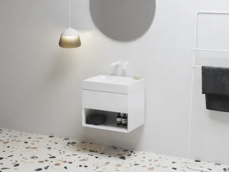 SD Lite 60 fürdőszobai szekrény mosdó alá fehér