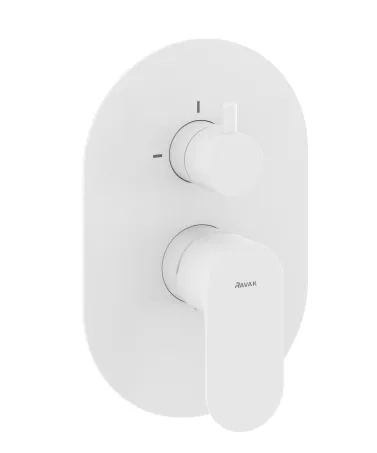Eleganta falba süllyesztett csaptelep, kétutas, belső egység nélkül EL 065.10WV.O2. RB07E, White Velvet