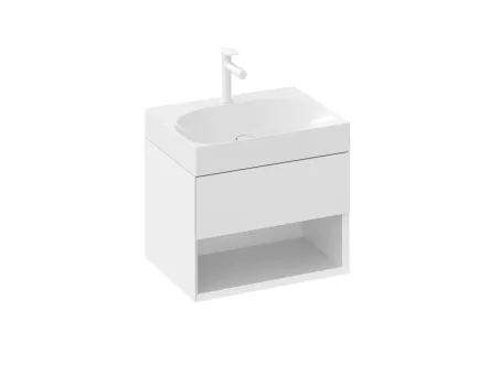 SD Lite 60 fürdőszobai szekrény mosdó alá fehér