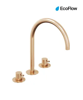Espirit álló mosdócsaptelep, 3 furatos 270 mm leeresztő nélkül ES 018.60RGB, Rose Gold Brushed