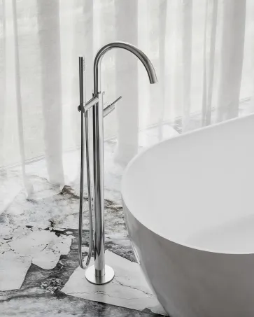 Espirit padlón álló kádcsaptelep szettel ES 080.00CR.RB07G, Chrome