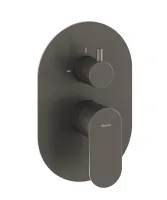 Eleganta falba süllyesztett csaptelep, kétutas, belső egység nélkül EL 065.20GB.O2.RB07E, Graphite Brushed