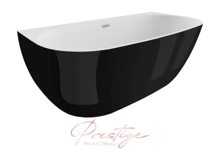 Avalon különleges akril kád 170x80 fényesfekete előlappal