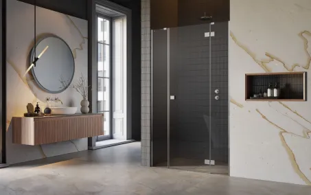 Essenza DWJS zuhanyajtó 110 átlátszó balos