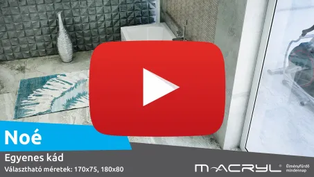 Noé egyenes akril kád 160x75