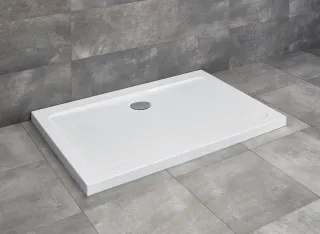 Doros D szögletes zuhanytálca 100x90 fehér, ajándék szifonnal