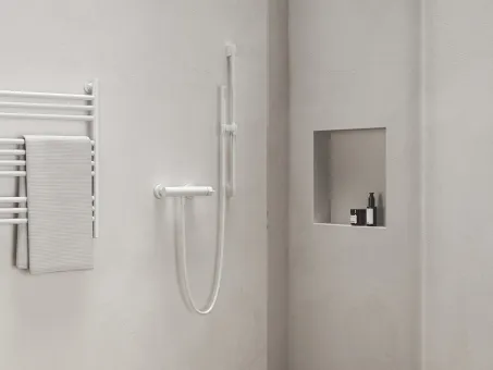 Állítható zuhanytartó rúd 70 cm 974.10WV, White Velvet
