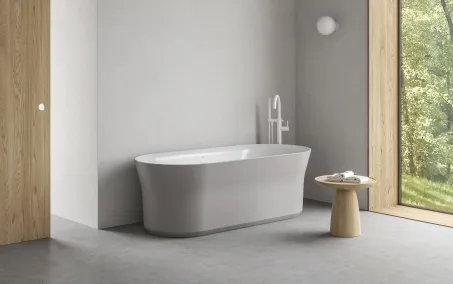 Espirit padlón álló kádcsaptelep szettel ES 080.10WV.RB07G, White Velvet