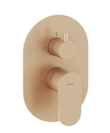 Eleganta falba süllyesztett csaptelep, kétutas, belső egység nélkül EL 065.60RGB.O2.RB07E, Rose Gold Brushed